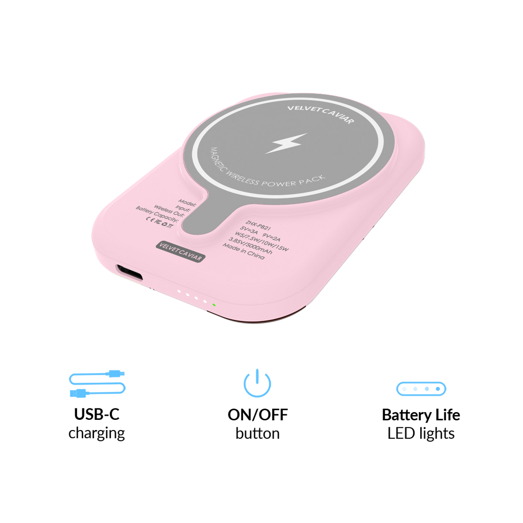 Pink Pony MagSafe Battery Power Pack