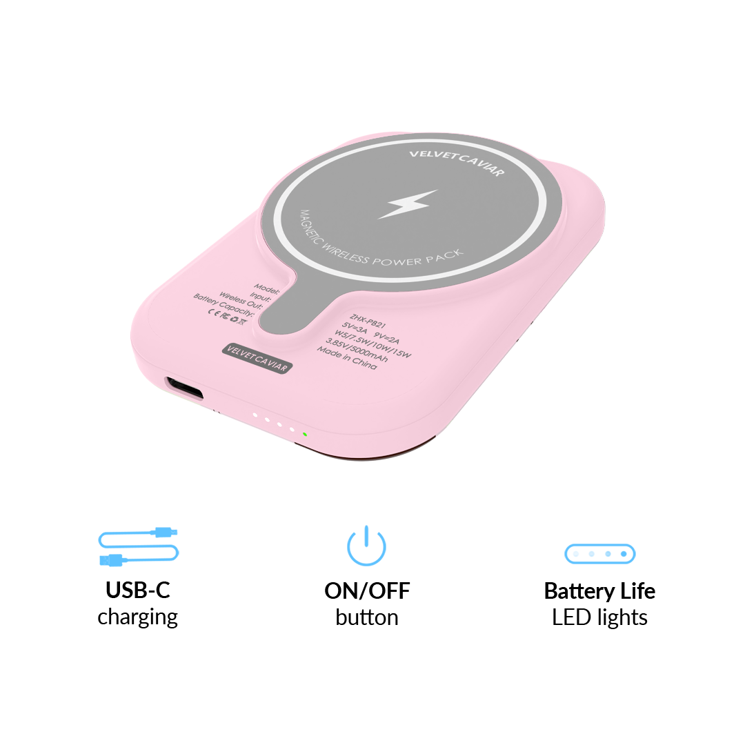 Pink Pony MagSafe Battery Power Pack