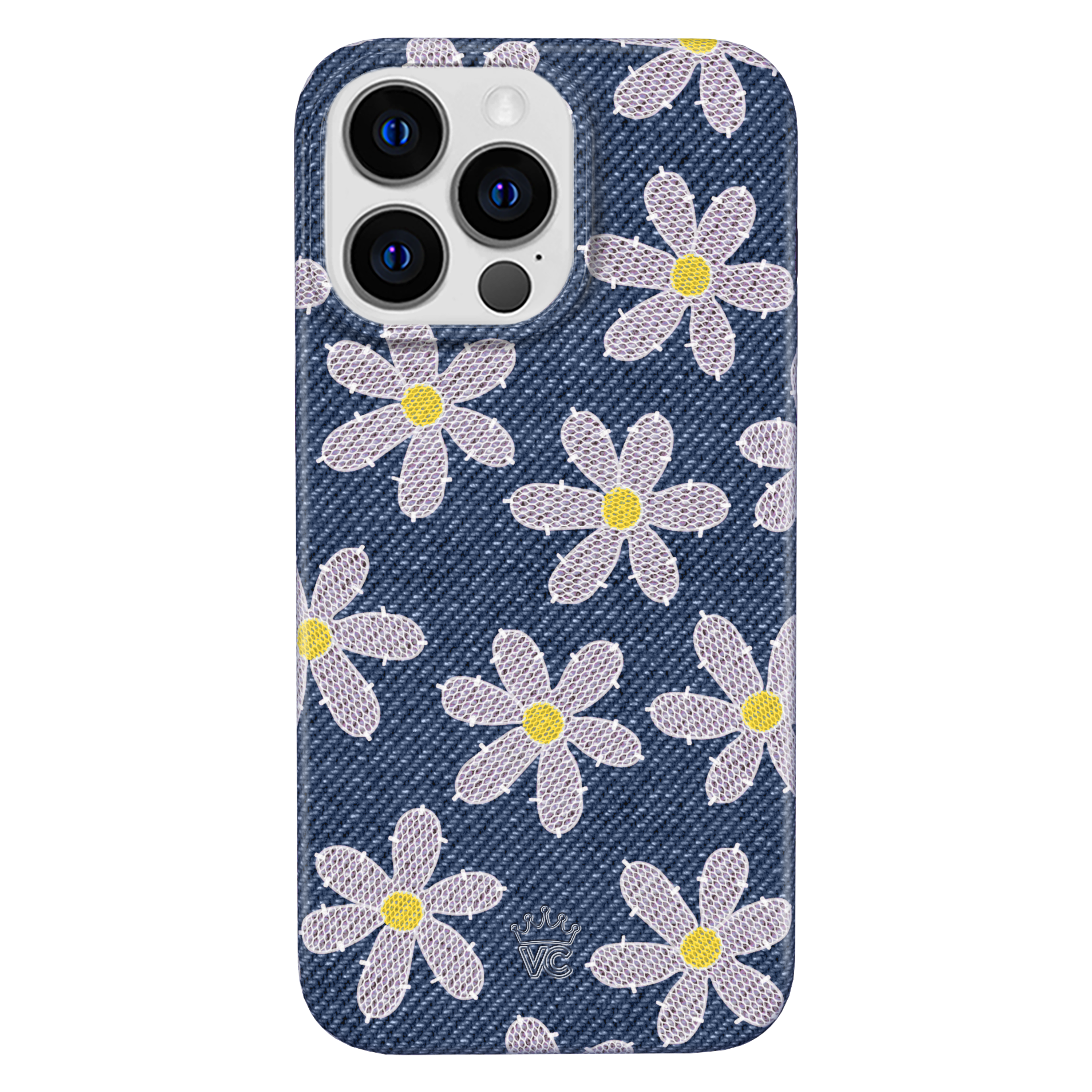 Denim Daisy iPhone Case