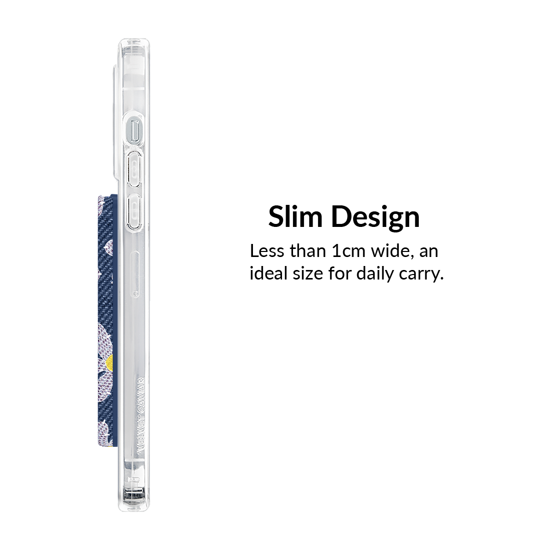 Denim Daisy MagSafe Wallet