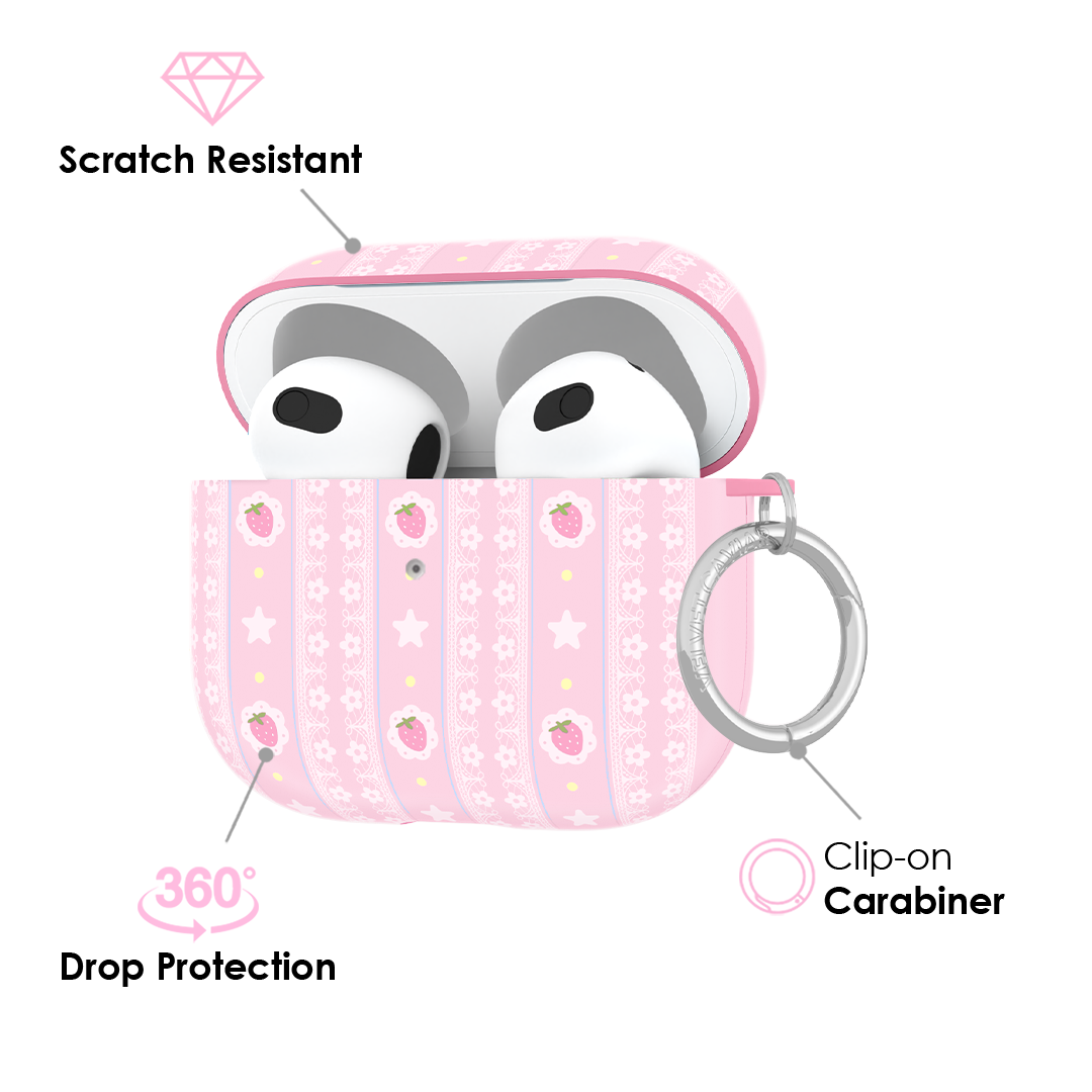 Strawberry Macaron AirPod Case