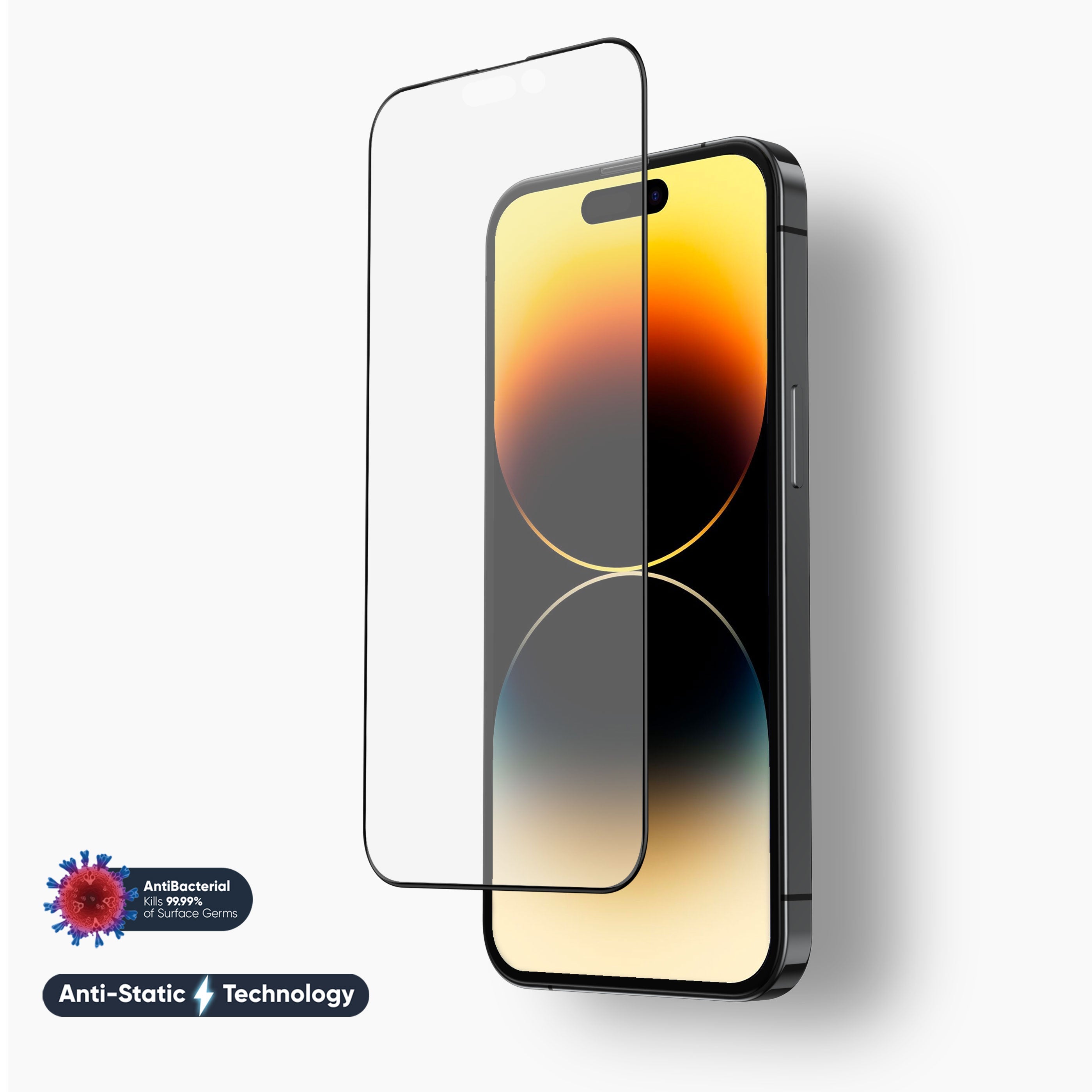 NanoArmour for iPhone 14 Pro Anti-Glare Screen Protector Matte Anti-Dust Edge-to-Edge
