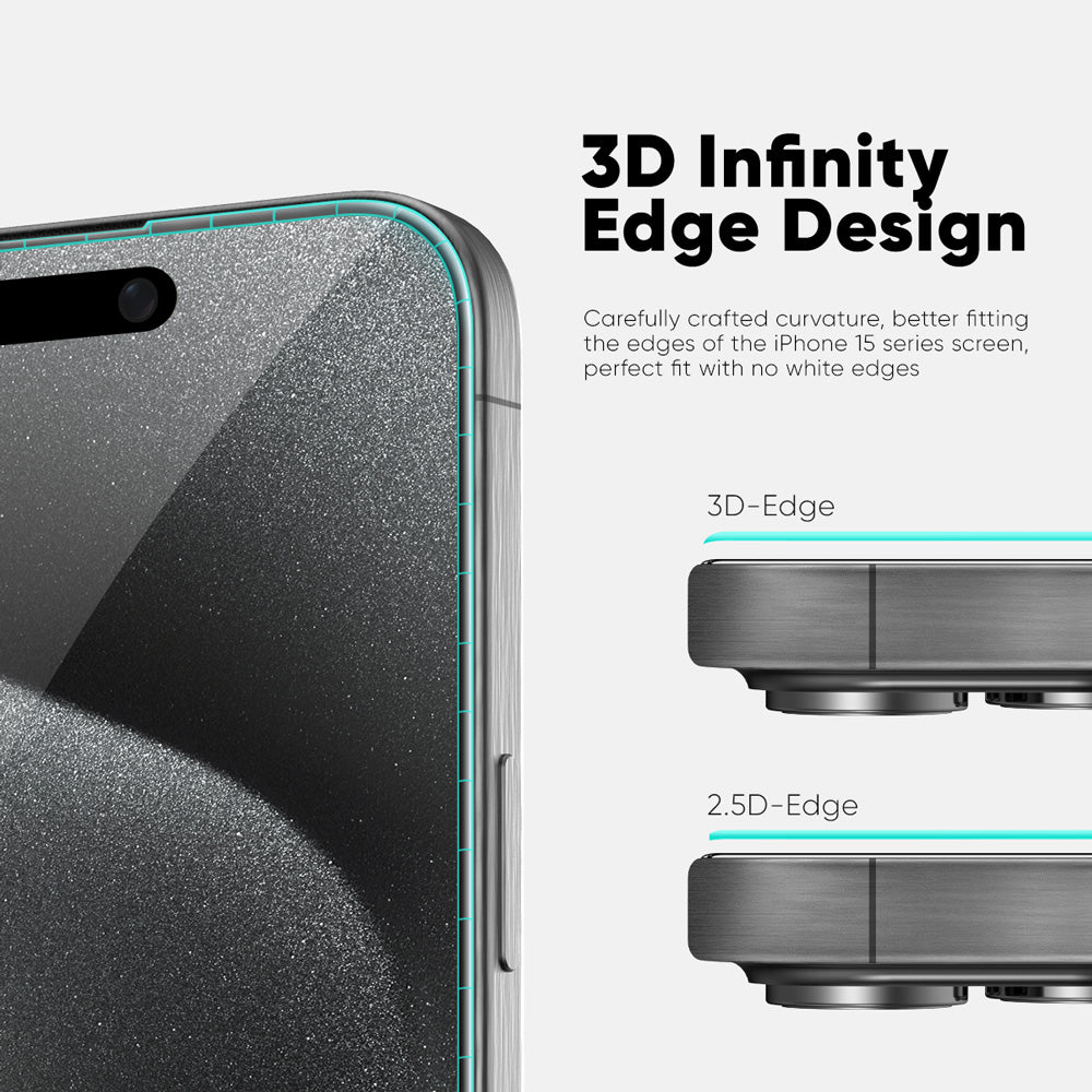 NanoArmour ONETIME PRO Anti Reflective PolarSpectra 3D Infinity Edge – iPhone 17 / 16 / 15 Series