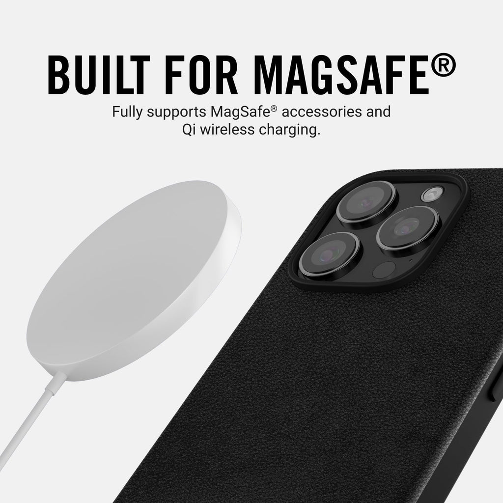 Everyday Phone Case - iPhone 16 Pro Max - Midnight Black Leather