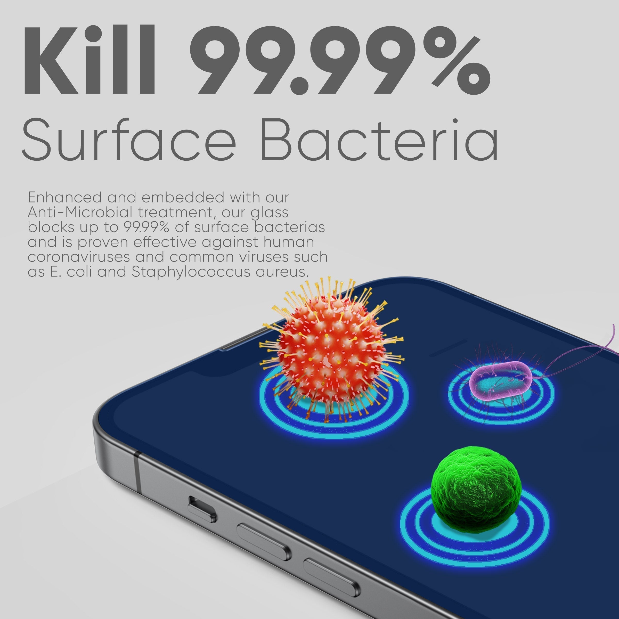 NanoArmour for iPhone 14 Pro Privacy Screen Protector Anti-Dust Edge-to-Edge