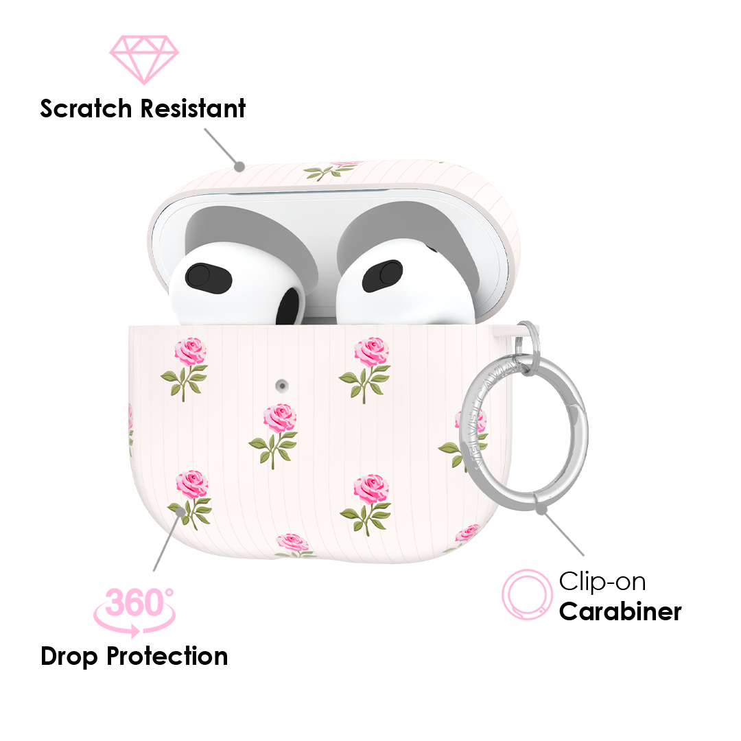 Pink Peony Floral AirPod Case