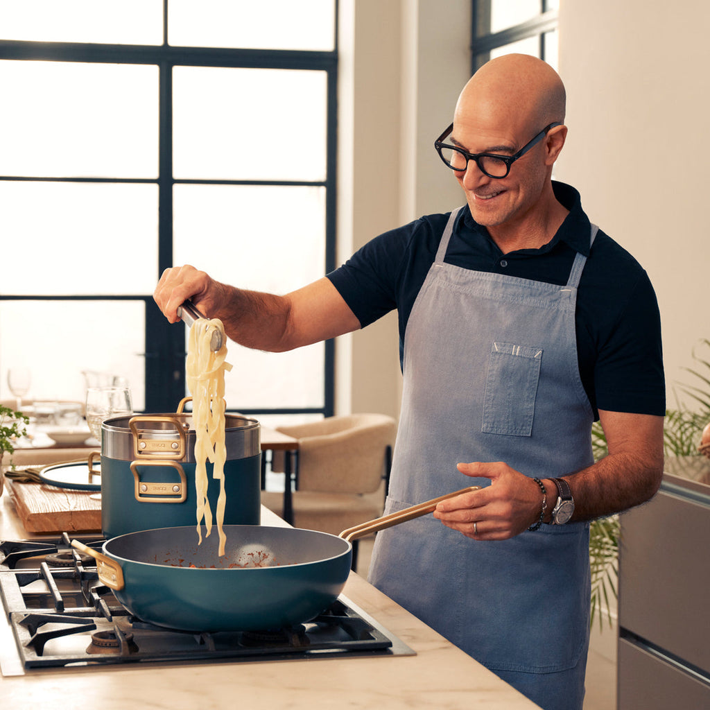 Stanley Tucci™ Ceramic Nonstick 2-Quart Saucepan with Lid | Venetian Teal - Image 3