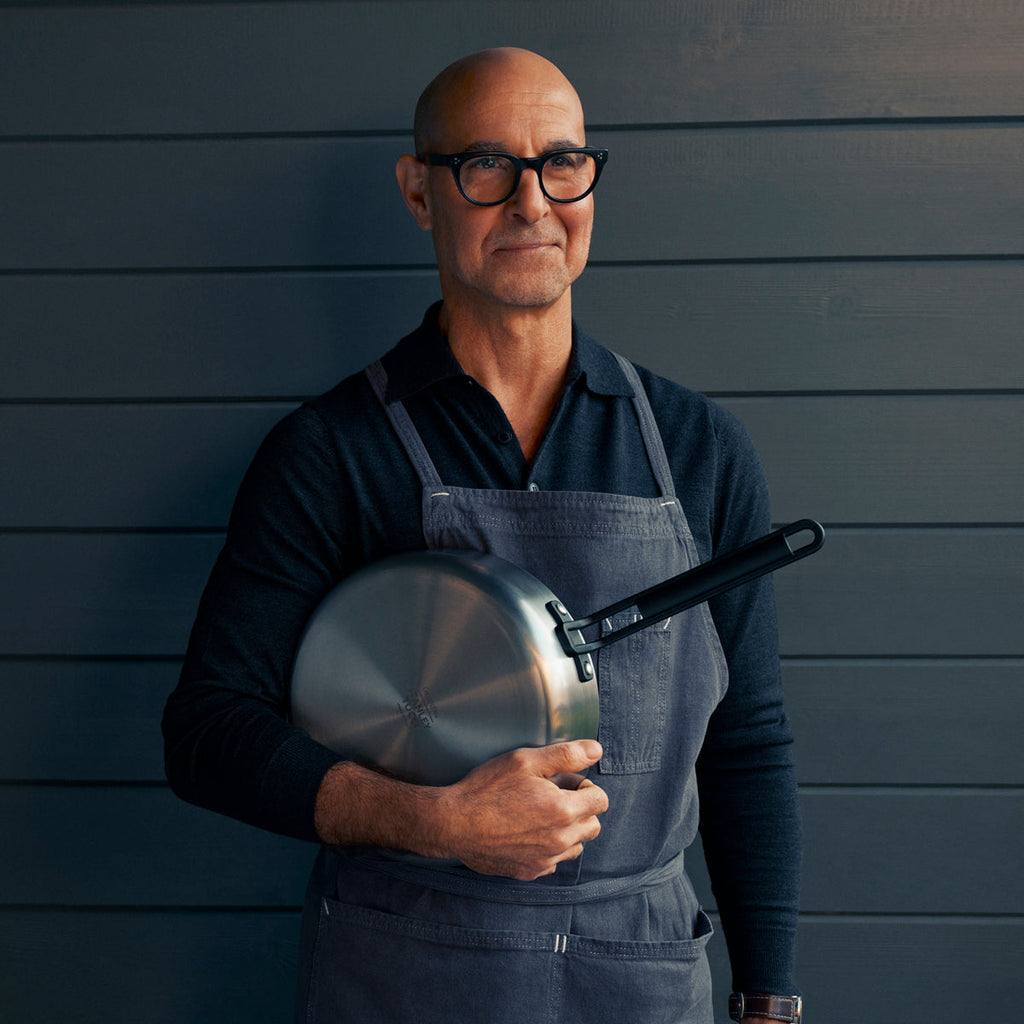 Stanley Tucci™ Stainless Steel Ceramic Nonstick 6.5-Quart Essential Stanley Pan with Lid | Black Handle - Image 12