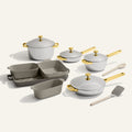 Titanium Pro Cookware + Bakeware Set - Gold/Char
