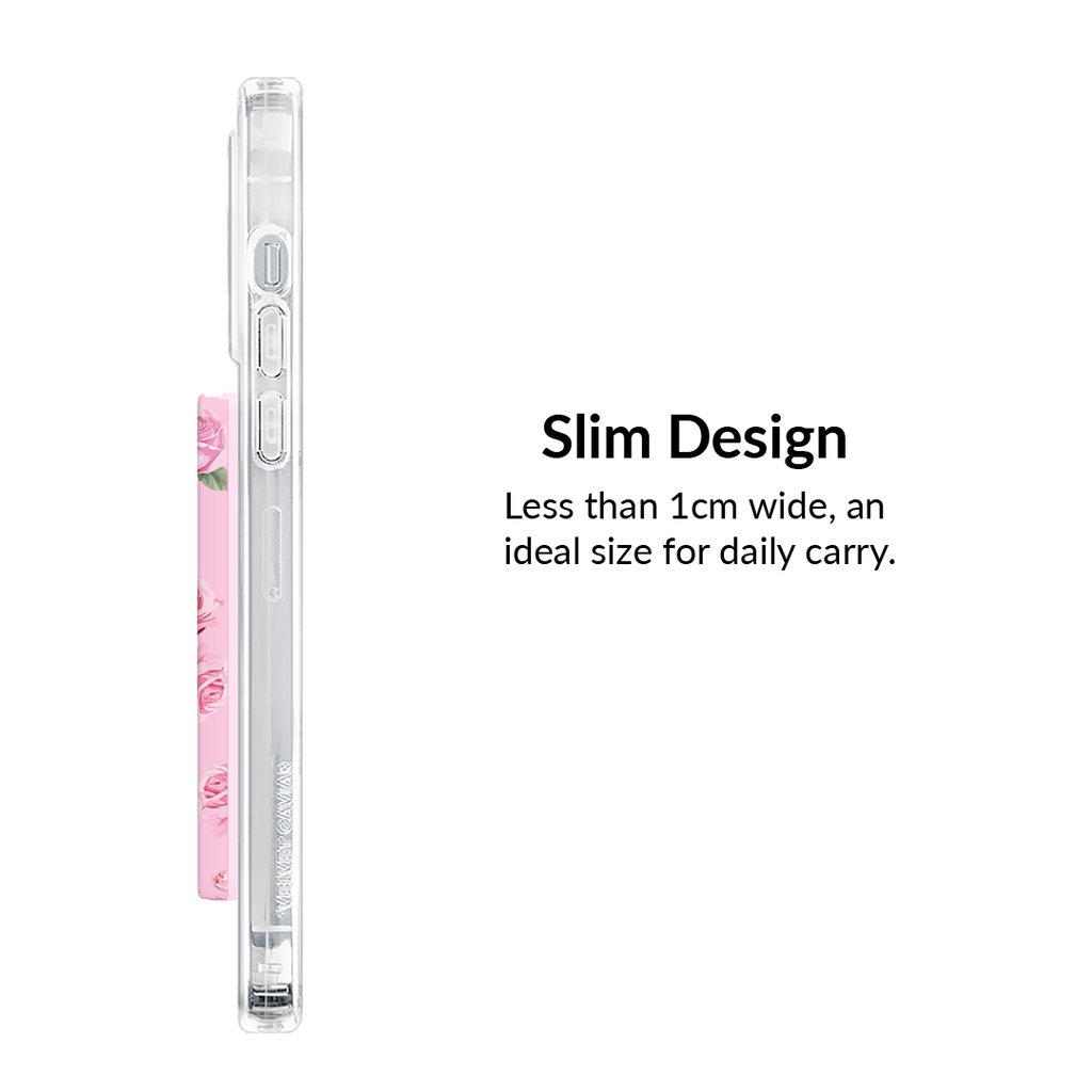 Baby Pink Roses MagSafe Wallet