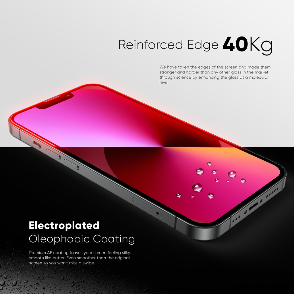 NanoArmour for iPhone 13 Ultra Clear Anti Blue Screen Protector Anti-Dust Edge-to-Edge