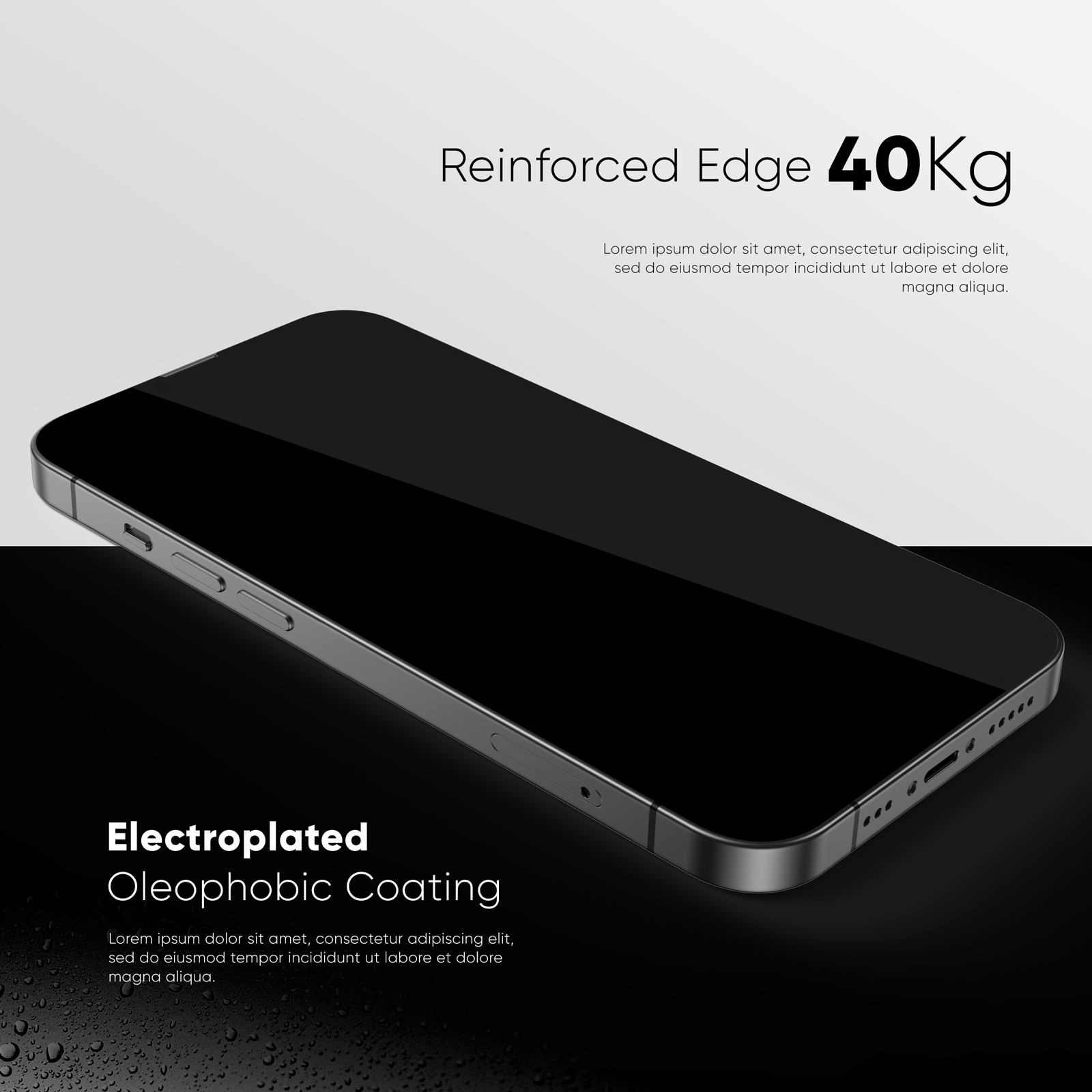NanoArmour for iPhone 13 Pro Privacy Screen Protector Edge-to-Edge