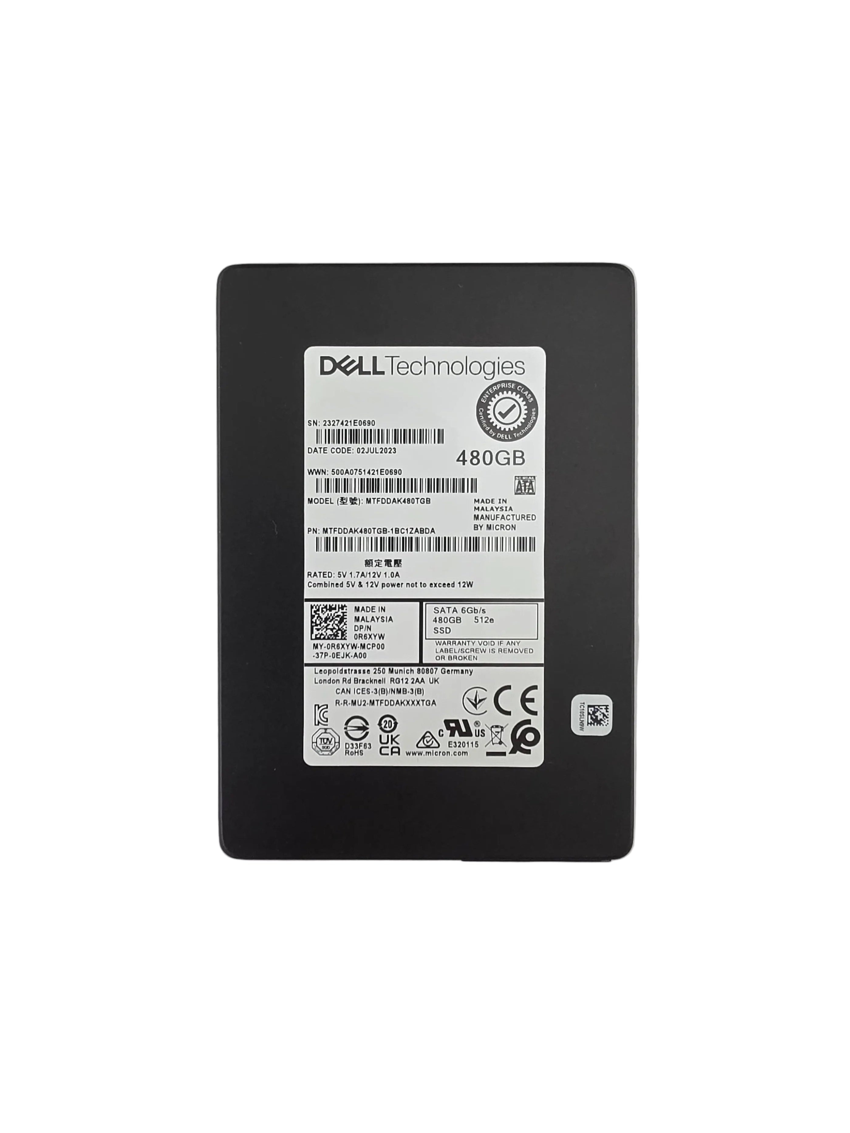Dell SSD SATA3 2.5" 480GB TLC Mixed Use 6GBPS