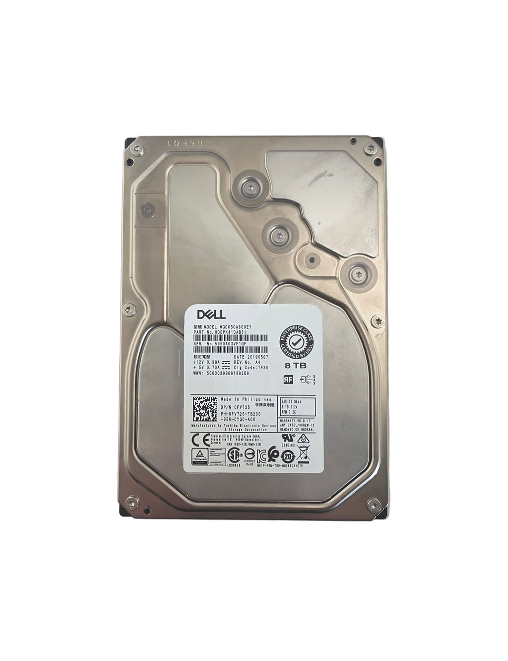 Dell SAS 3.5" 8TB NL 7.2K 12GBPS 512e