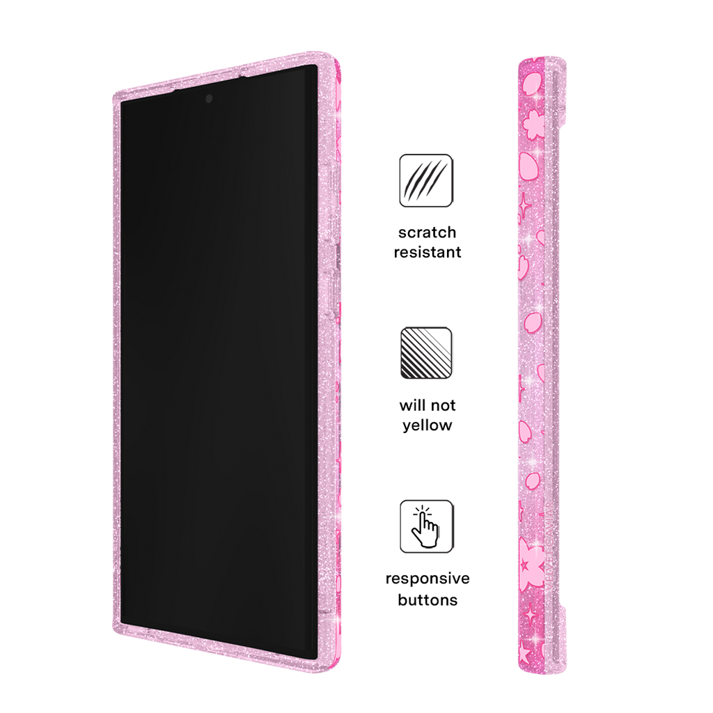 Cherry Blossom Glitter Samsung Case
