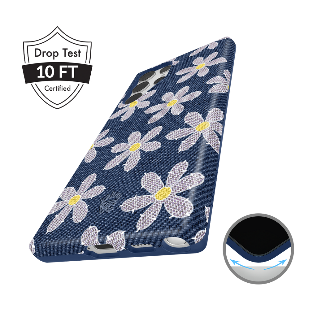Denim Daisy Samsung Case