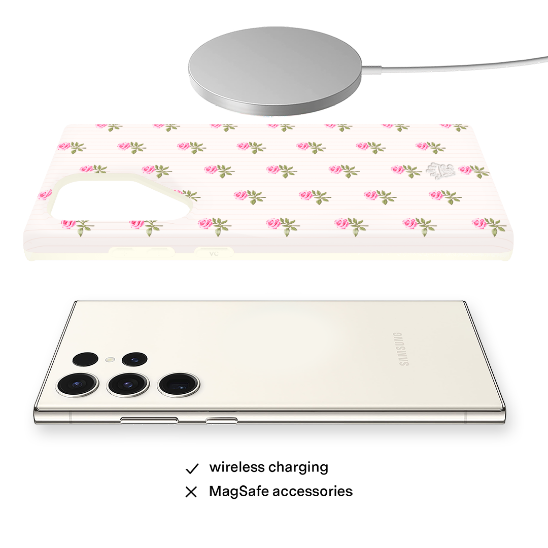 Pink Peony Floral Samsung Case