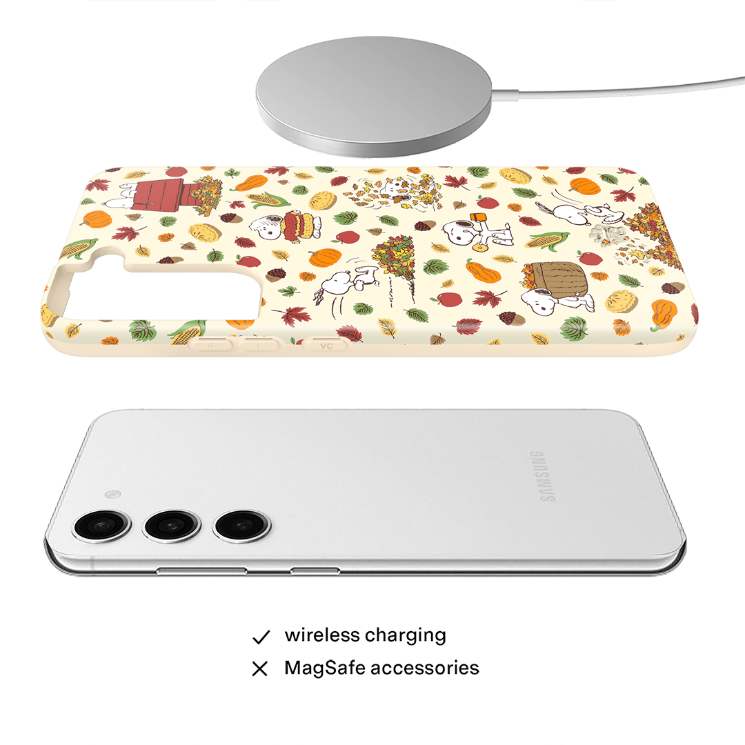 Snoopy Autumn Leaves Samsung Case