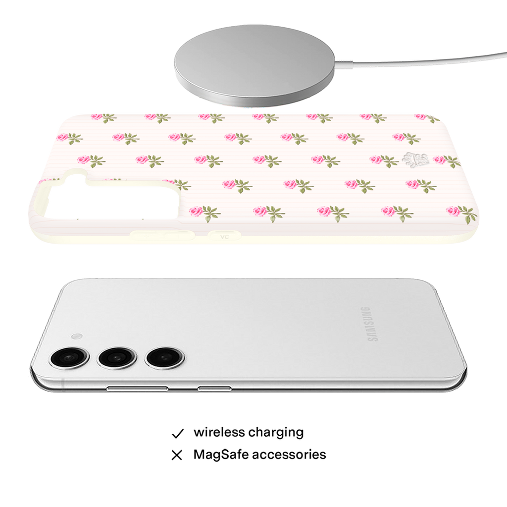 Pink Peony Floral Samsung Case