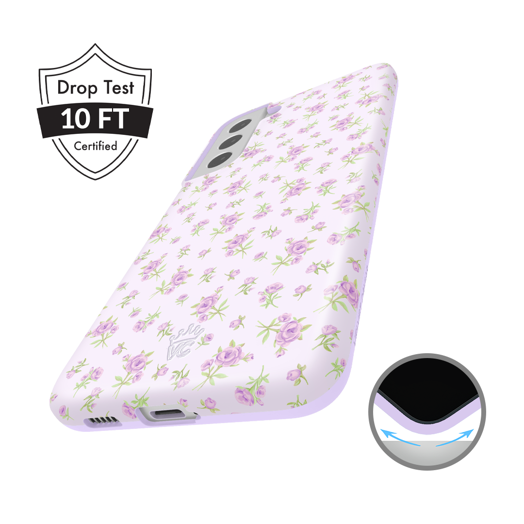 Dainty Lilac Floral Samsung Case