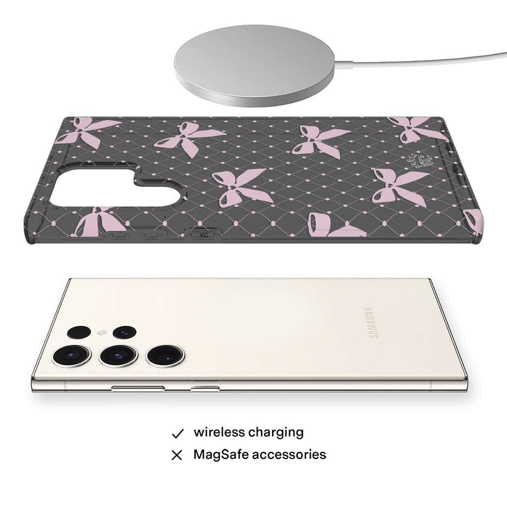 Lacy Pink Bows Samsung Case