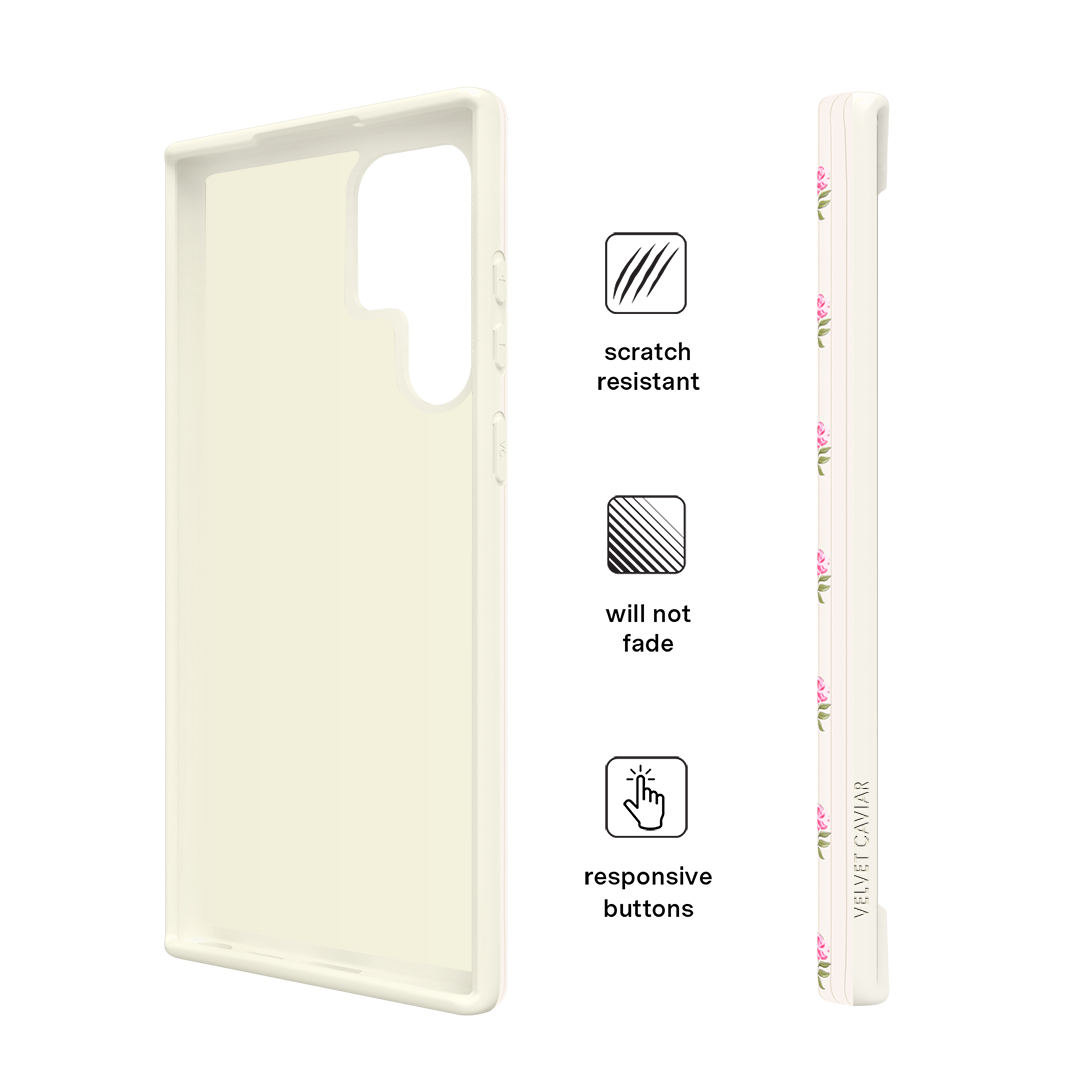 Pink Peony Floral Samsung Case
