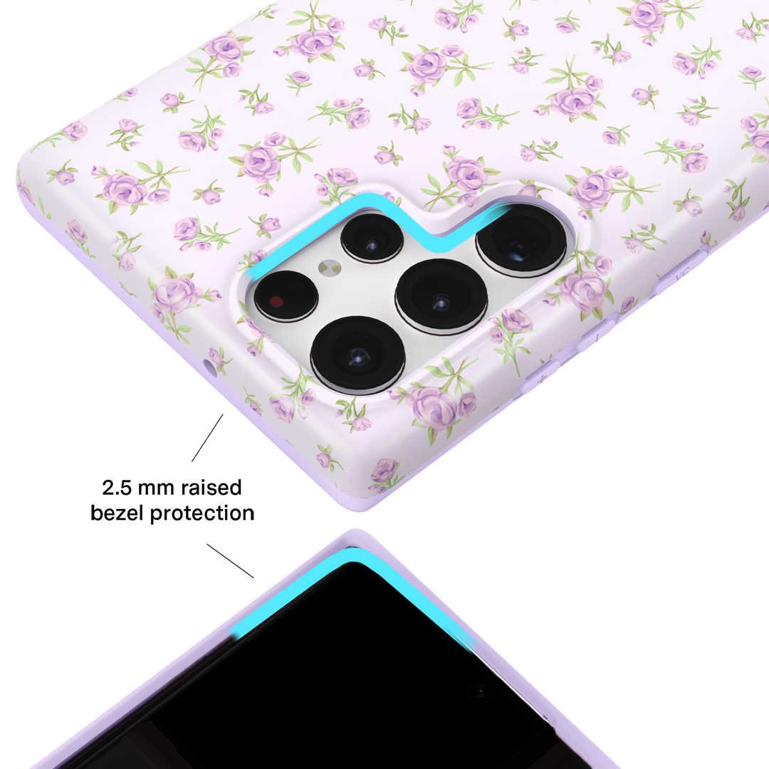 Dainty Lilac Floral Samsung Case