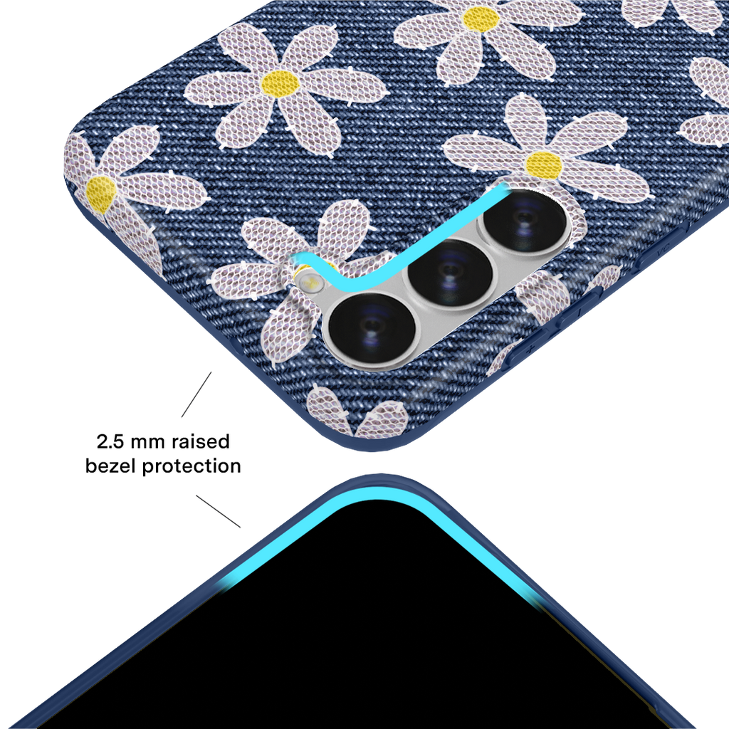 Denim Daisy Samsung Case