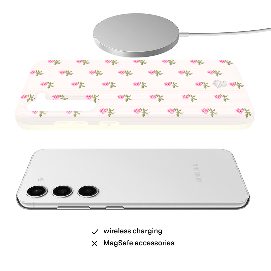 Pink Peony Floral Samsung Case