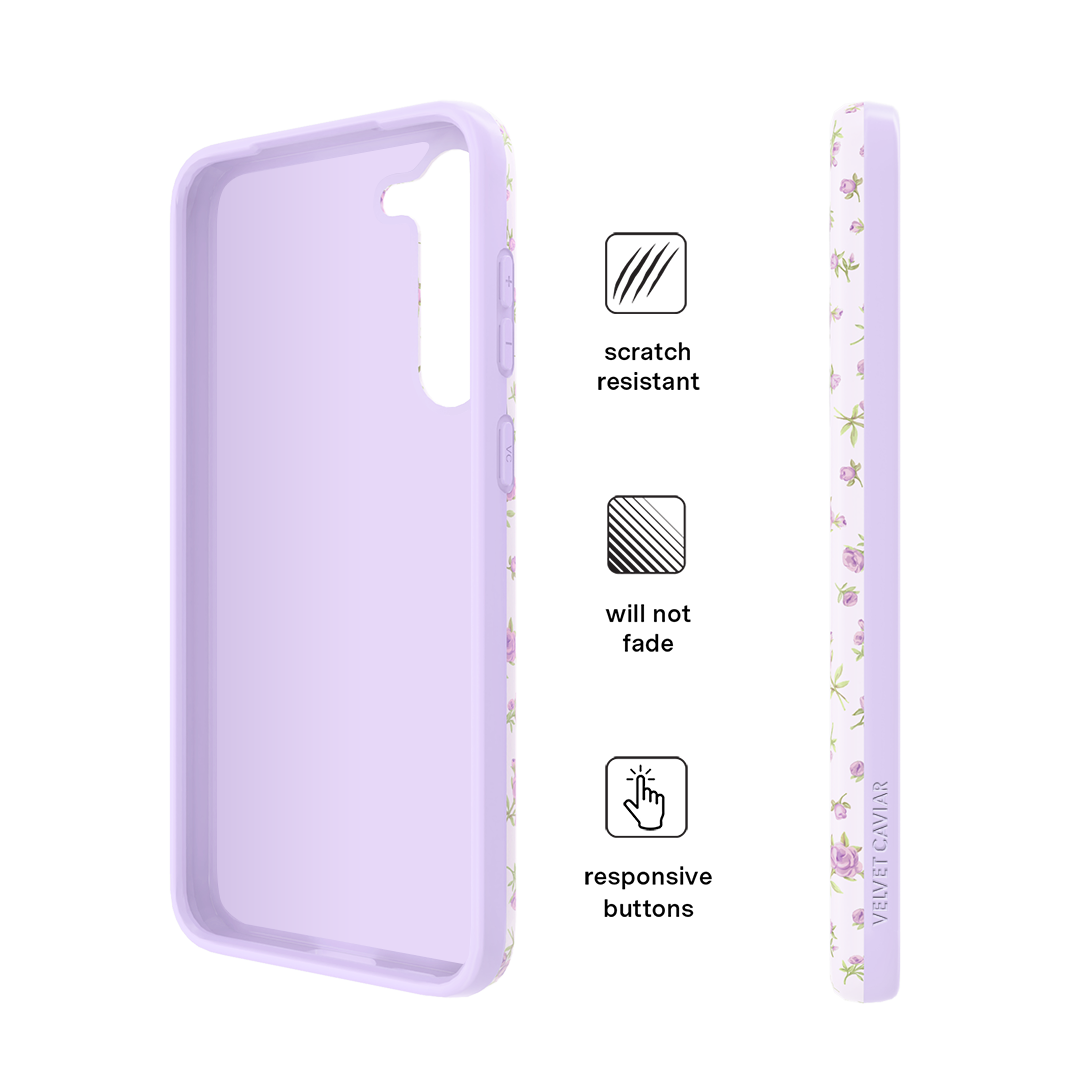 Dainty Lilac Floral Samsung Case