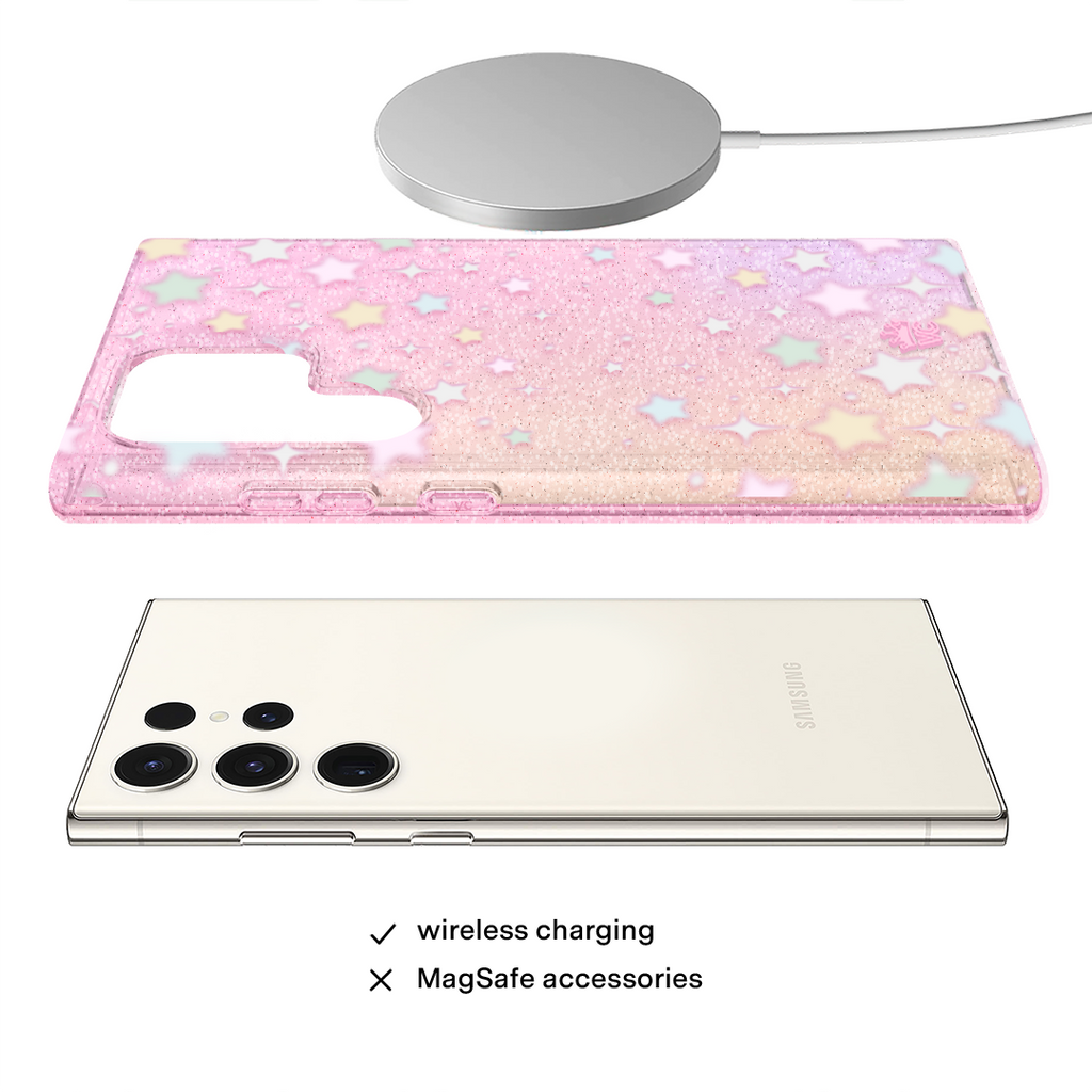 Falling Star Glitter Samsung Case