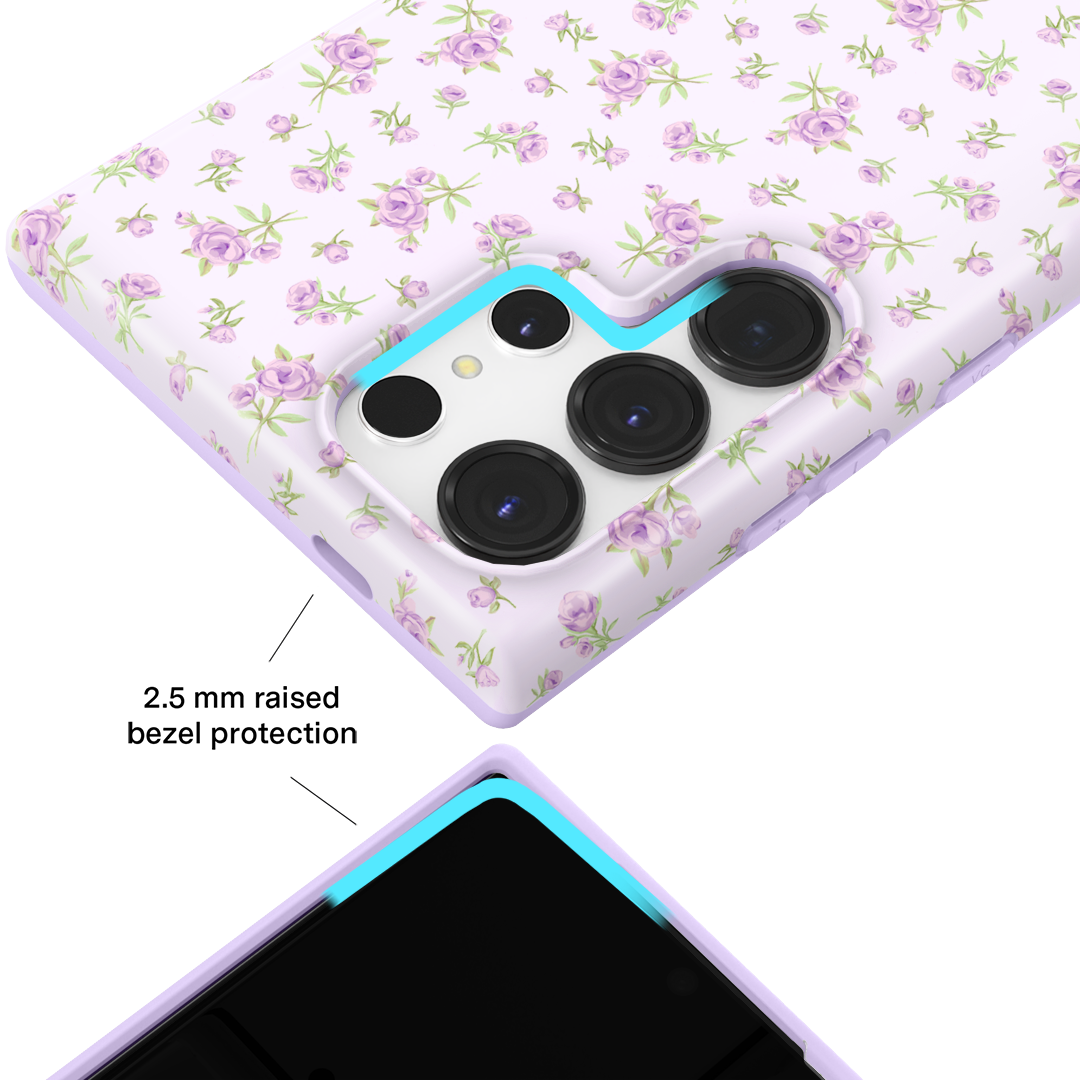 Dainty Lilac Floral Samsung Case