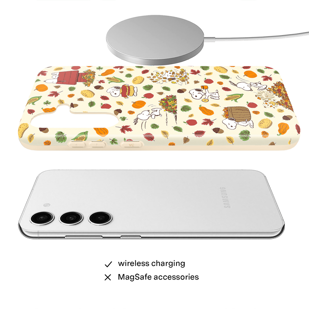 Snoopy Autumn Leaves Samsung Case