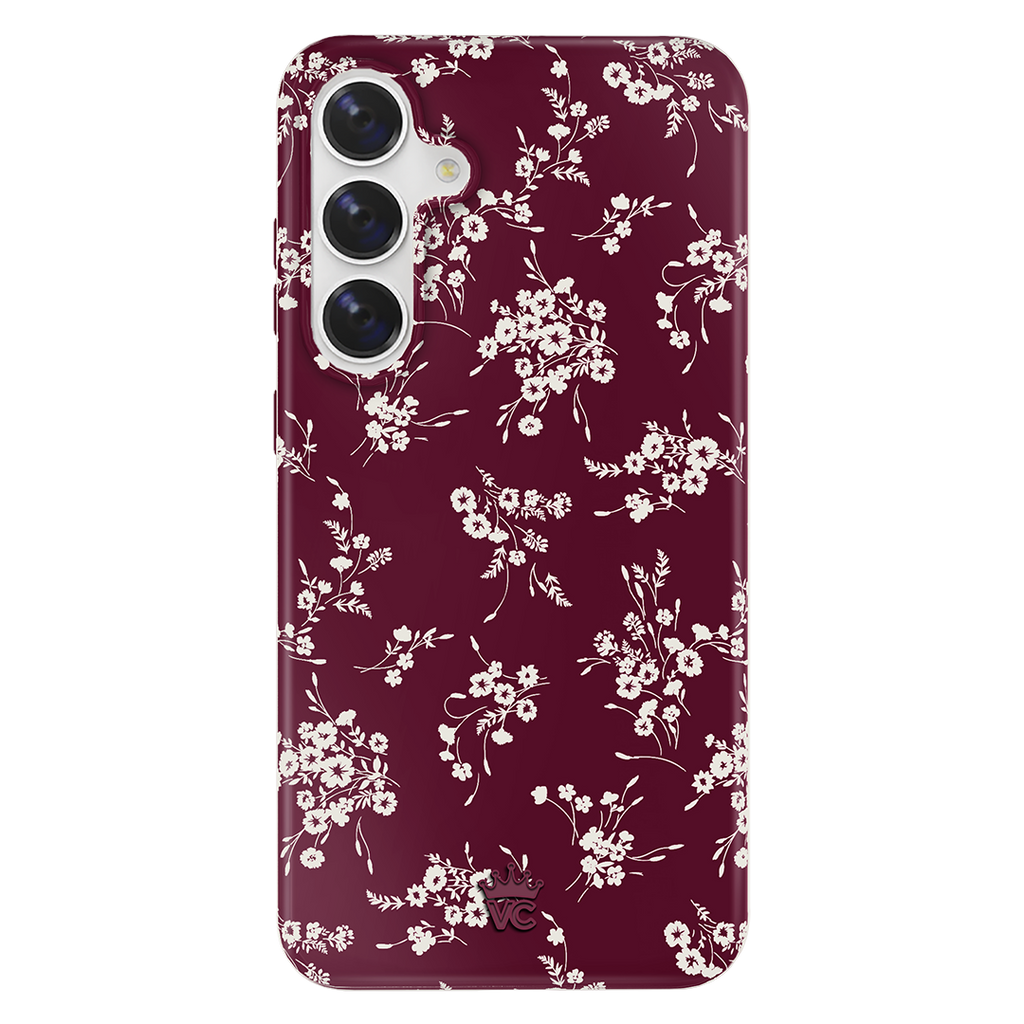 French Burgundy Floral Samsung Case