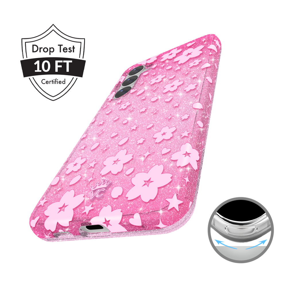 Cherry Blossom Glitter Samsung Case