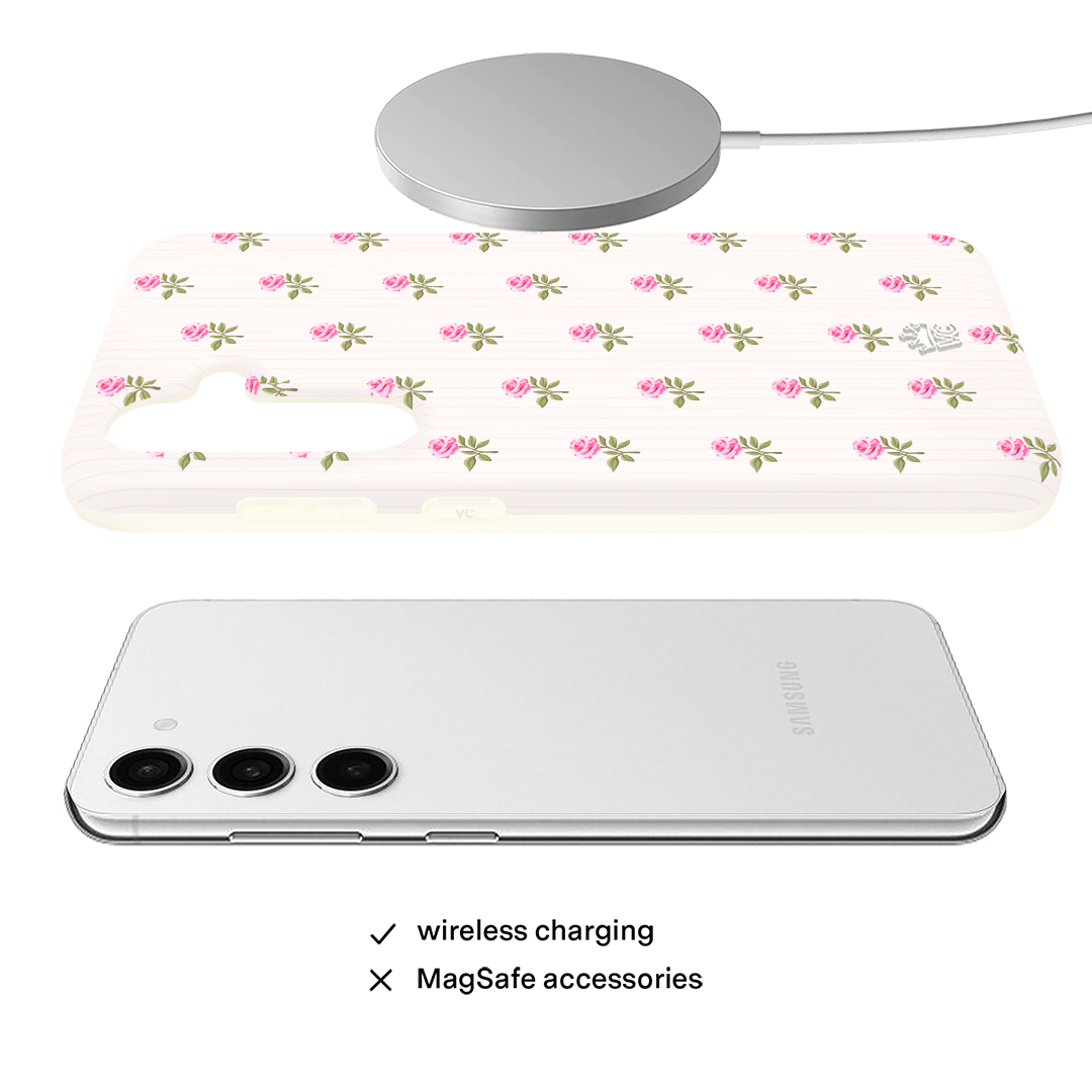 Pink Peony Floral Samsung Case