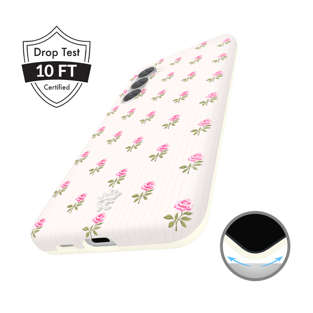 Pink Peony Floral Samsung Case