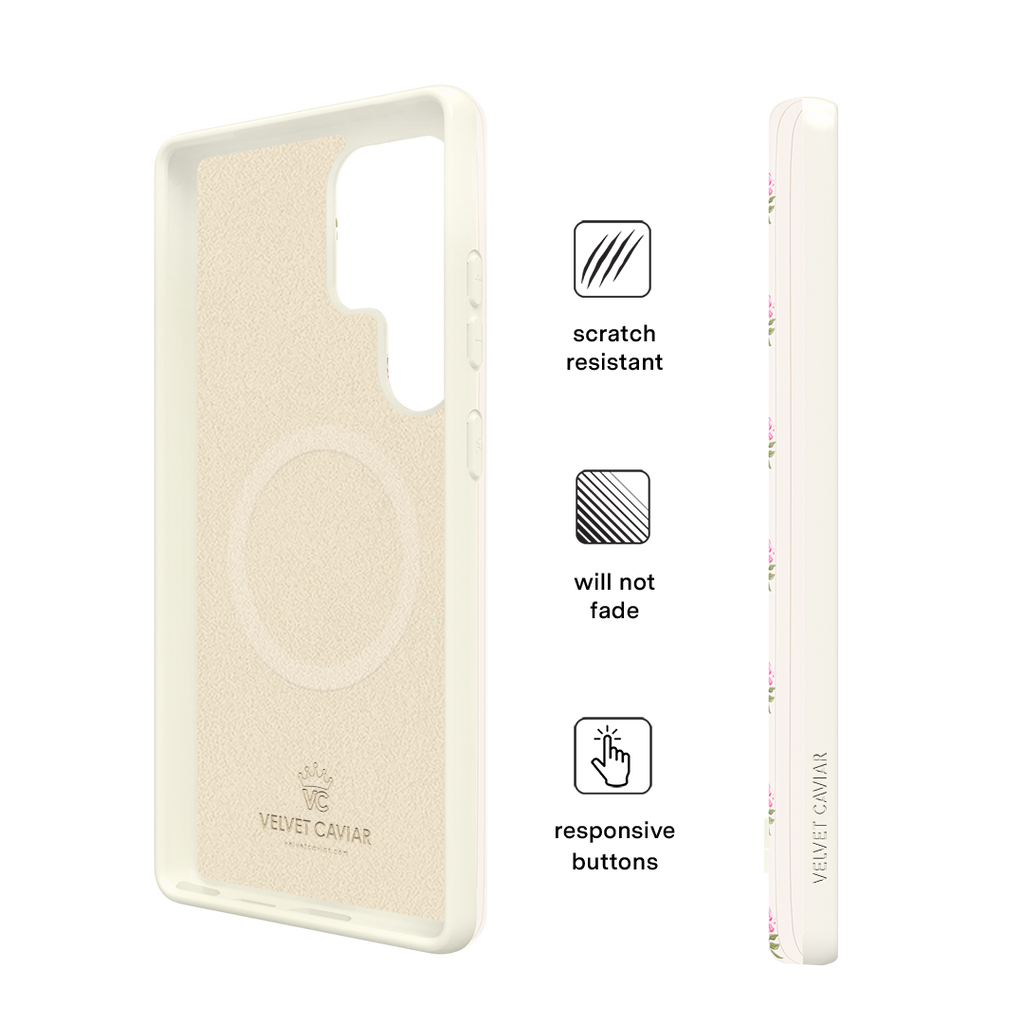 Pink Peony Floral Samsung Case