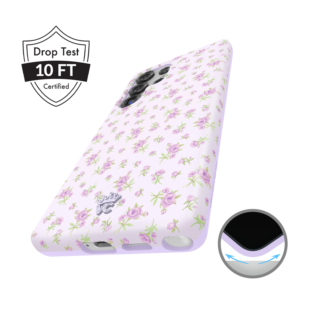 Dainty Lilac Floral Samsung Case