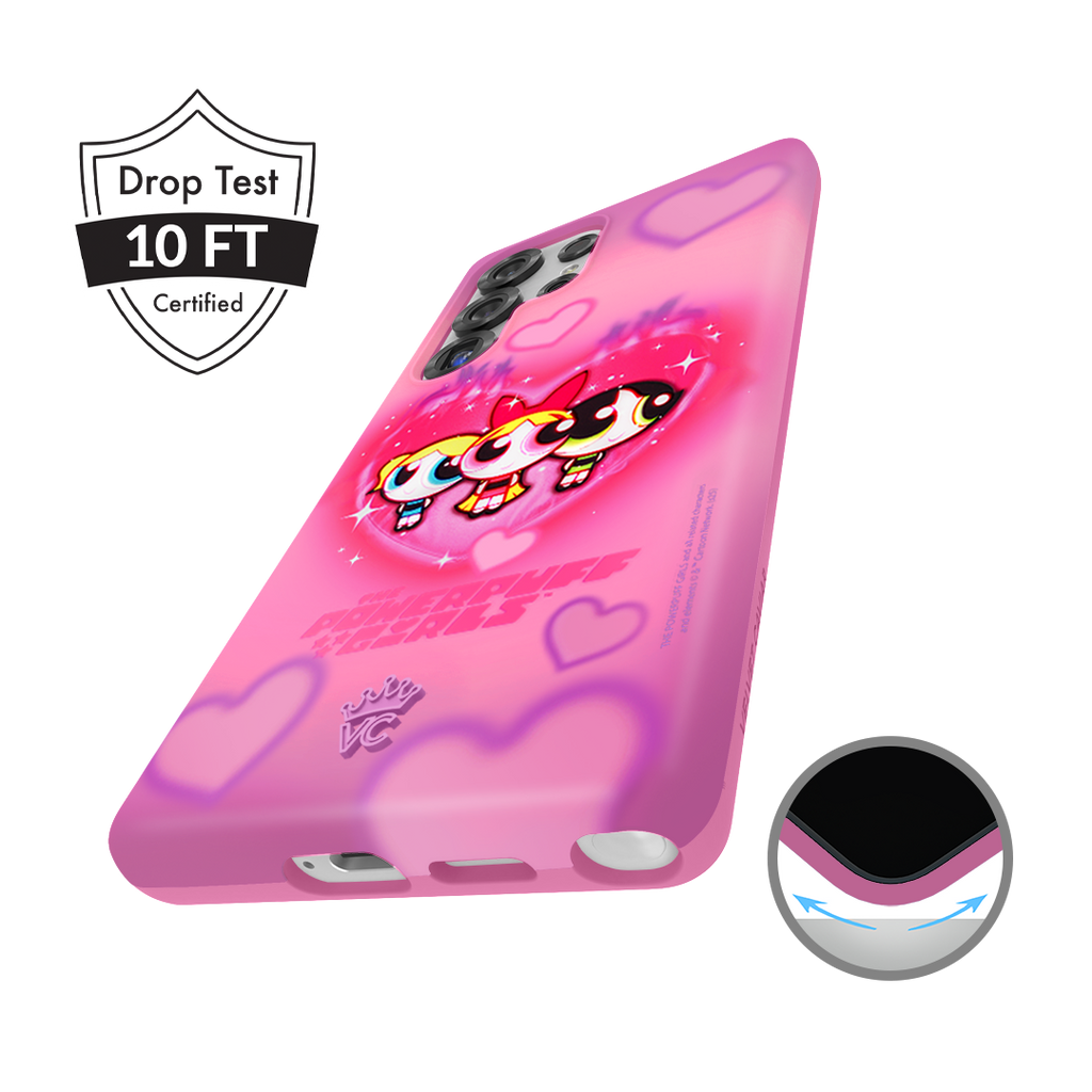 The Powerpuff Girls Airbrush Hearts Samsung Case