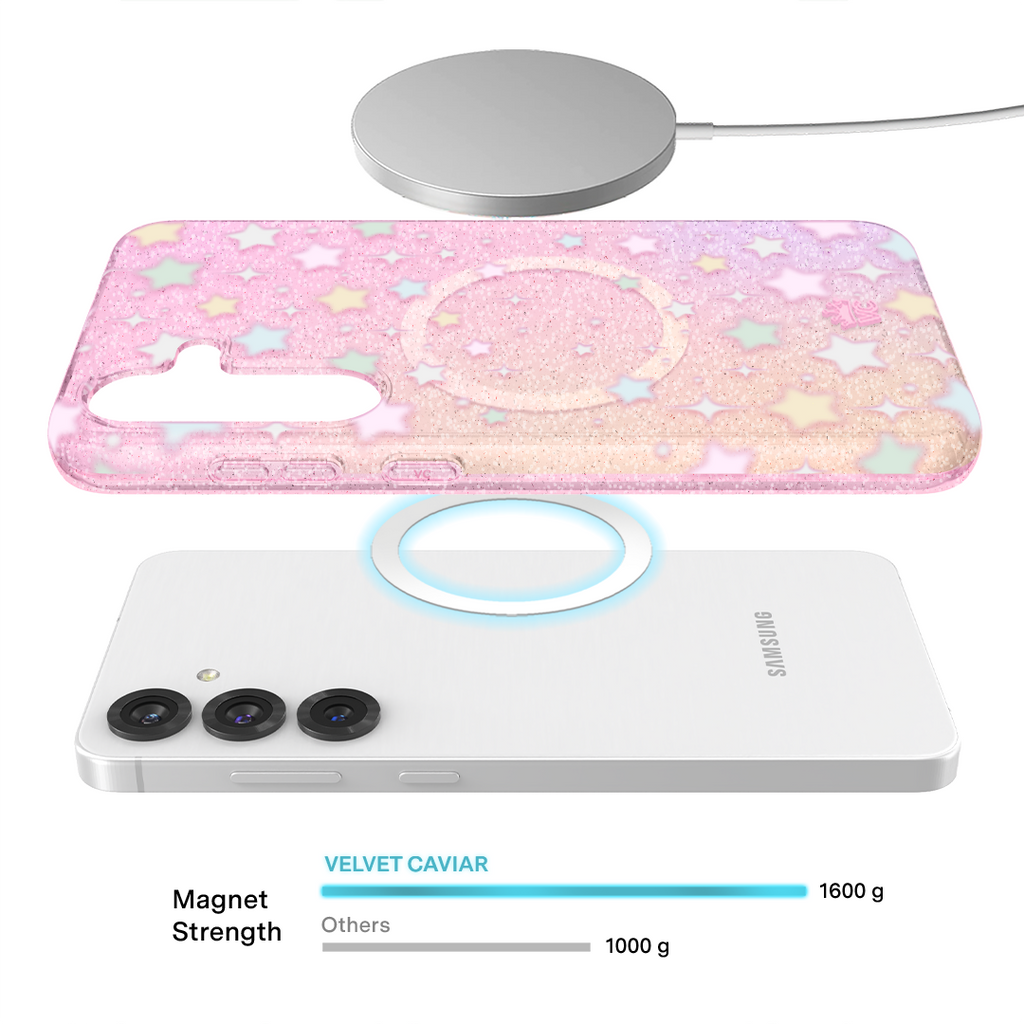 Falling Star Glitter Samsung Case