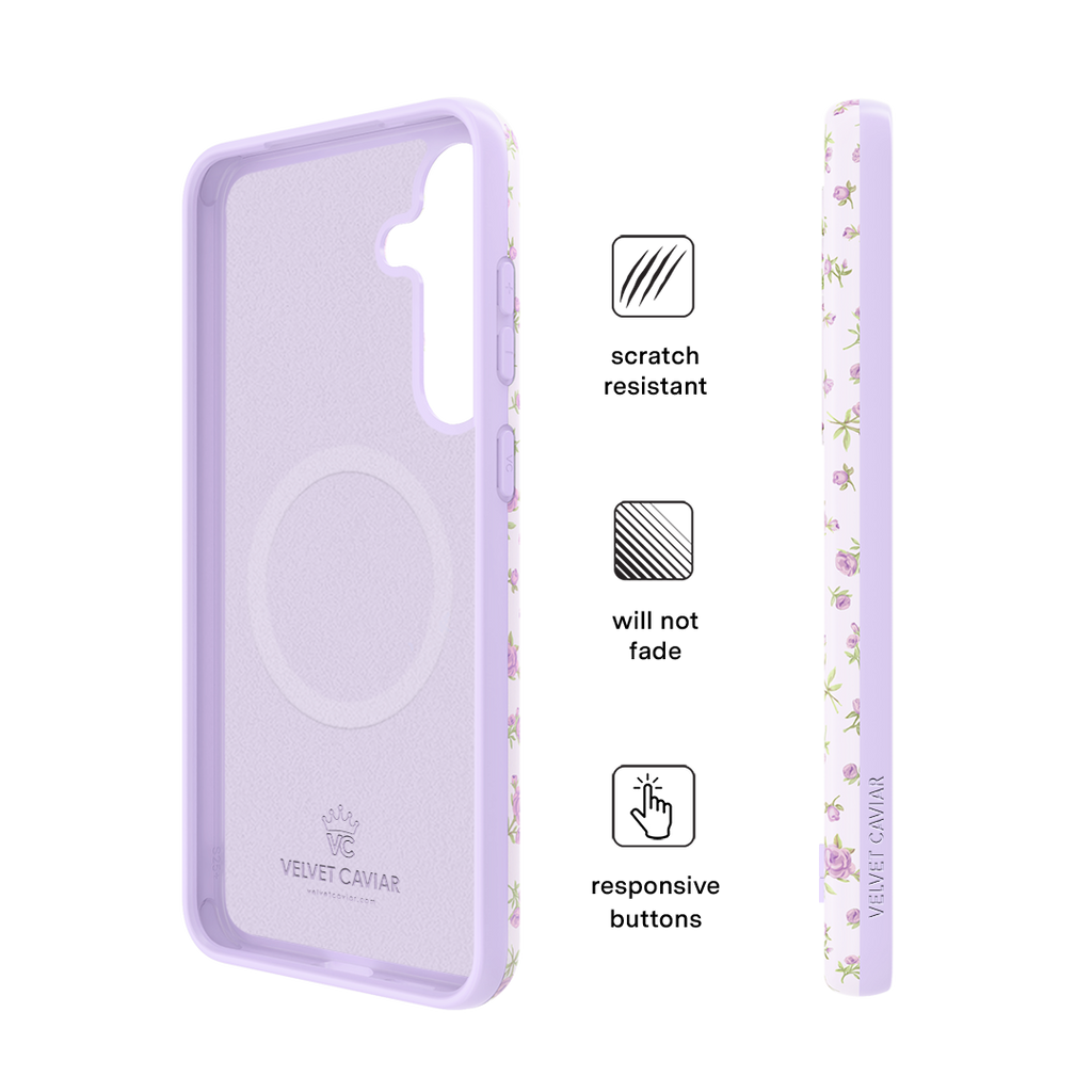 Dainty Lilac Floral Samsung Case