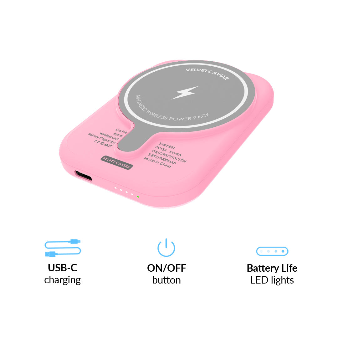 Strawberry Macaron MagSafe Battery Power Pack