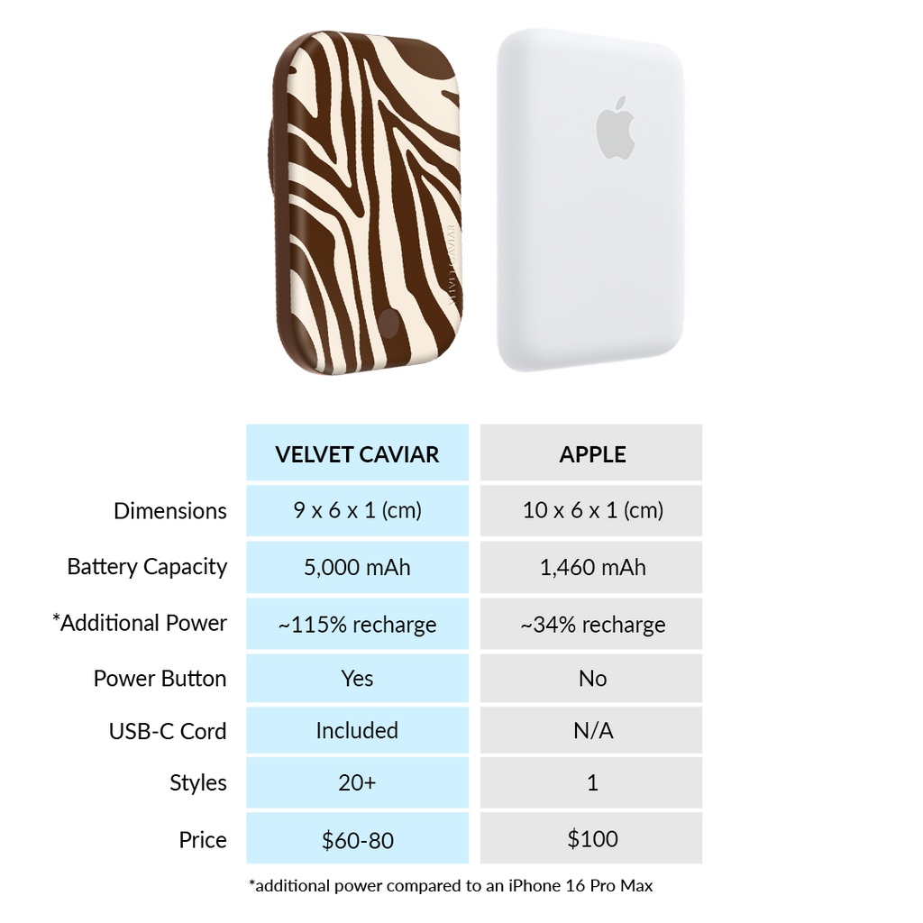 Coco Zebra MagSafe Battery Power Pack