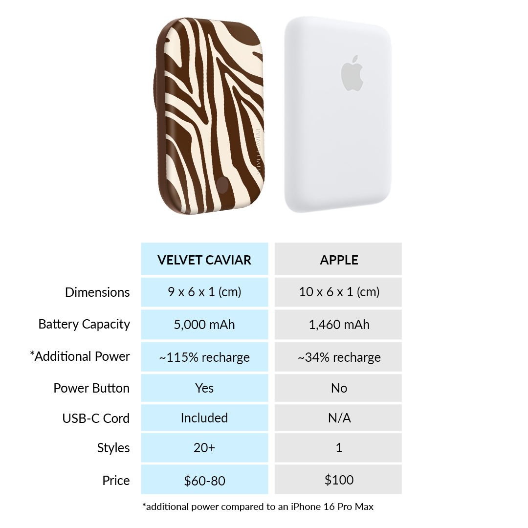 Coco Zebra MagSafe Battery Power Pack