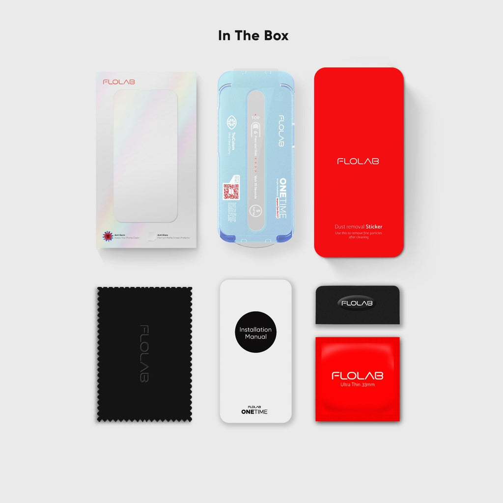 FLOLAB ONETIME NanoArmour 2-Pack Ultra Clear Screen Protector – iPhone 16 Series